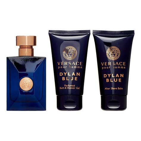 versace pour homme dylan blue edt 3 pieces mini set|versace dylan blue 1 oz.